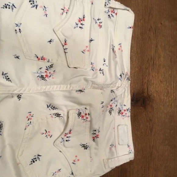 Joie Jeans, PARK SKINNY, Size 25, Ankle/Crop, Skinny, White with flower design - Picture 2 of 4